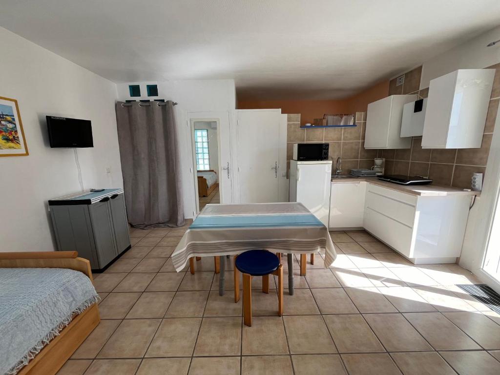 Kuchyňa alebo kuchynka v ubytovaní Barcarès Beach Rental