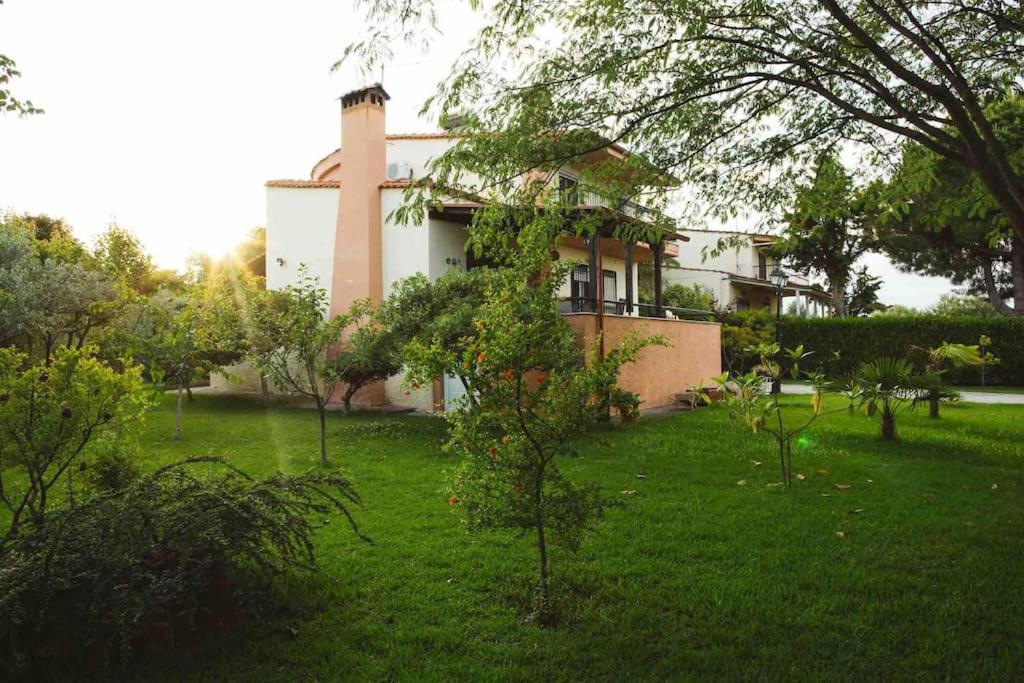 Zahrada ubytování Litochoro Achilleas & Chara's Summer House