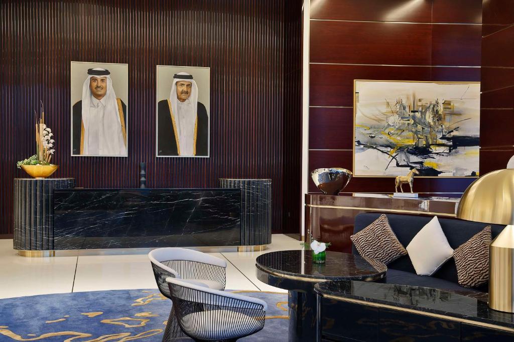 Posezení v ubytování Waldorf Astoria Doha Lusail