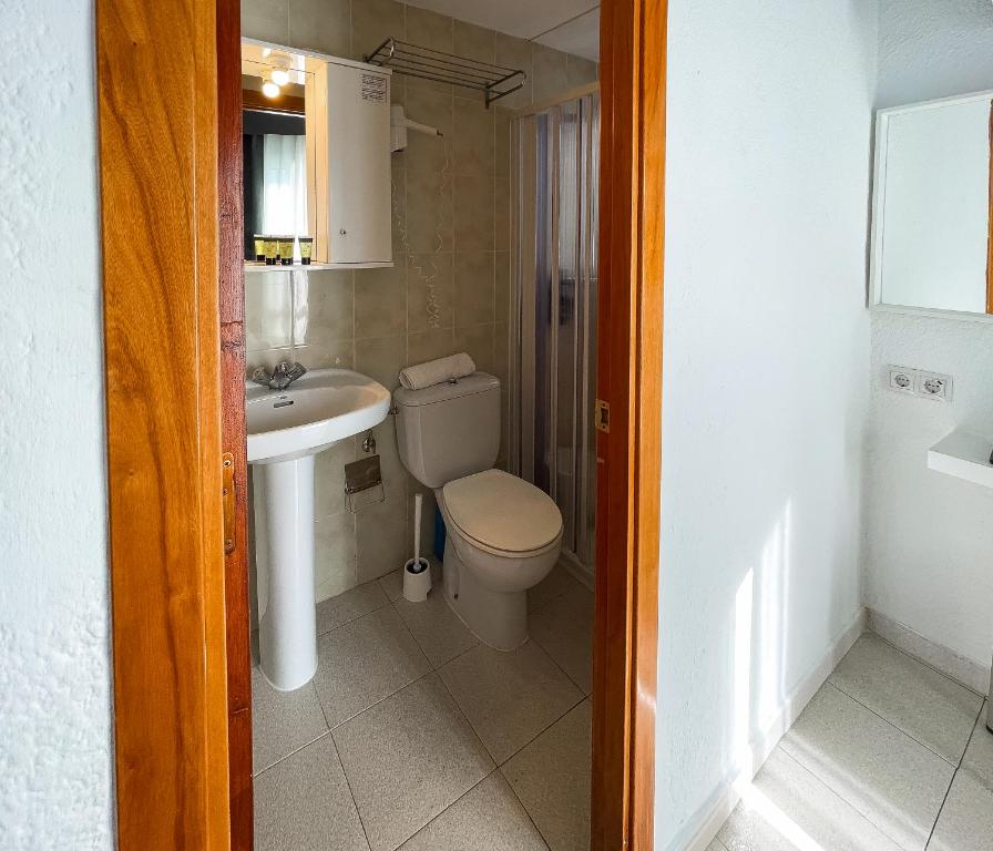 Koupelna v ubytování Hotel Maremagnum
