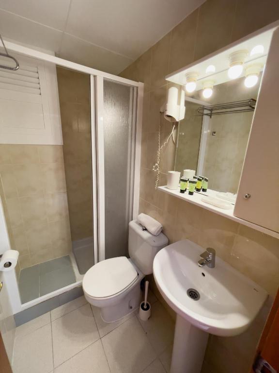 Koupelna v ubytování Hotel Maremagnum