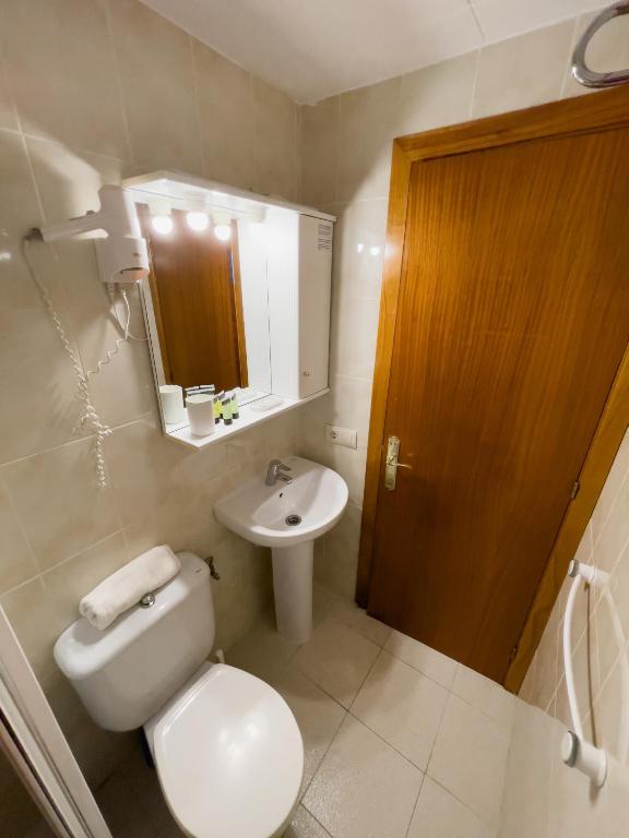 Koupelna v ubytování Hotel Maremagnum