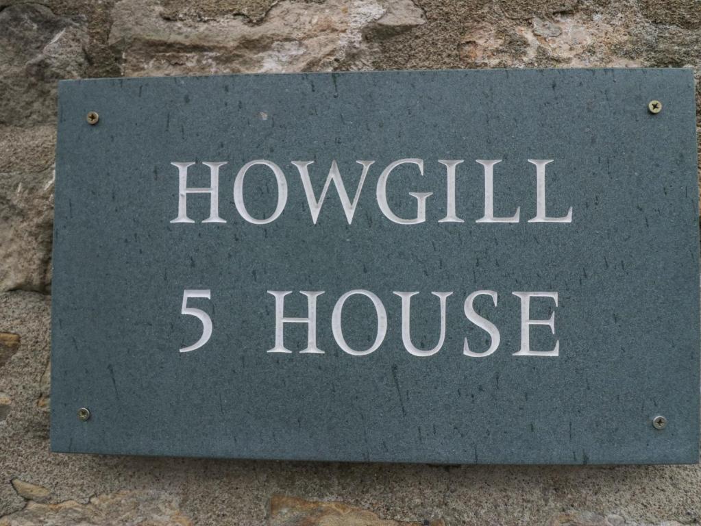 Certifikát, hodnocení, plakát nebo jiný dokument vystavený v ubytování Howgill House