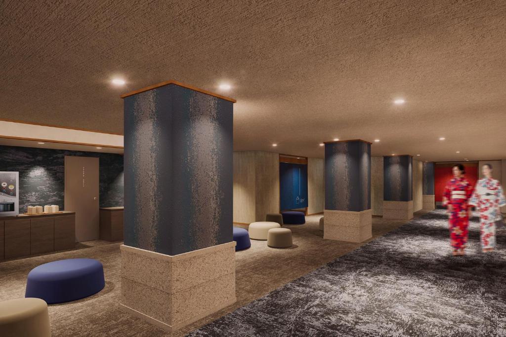 Posezení v ubytování Ooedo Onsen Monogatari Premium Kinugawa Kanko Hotel