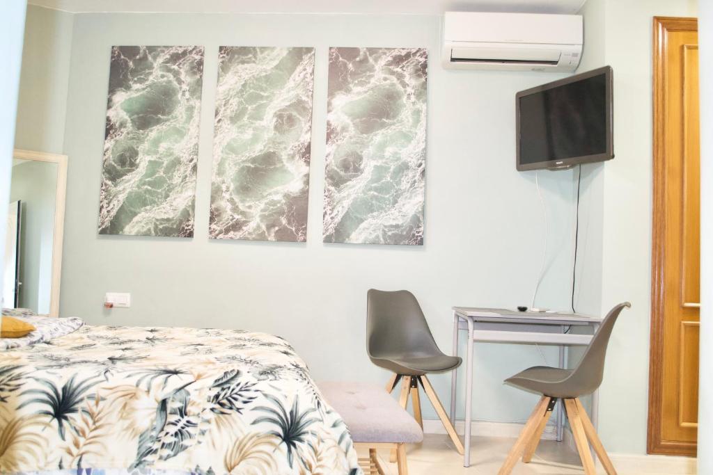 TV a/nebo společenská místnost v ubytování Classy Studio