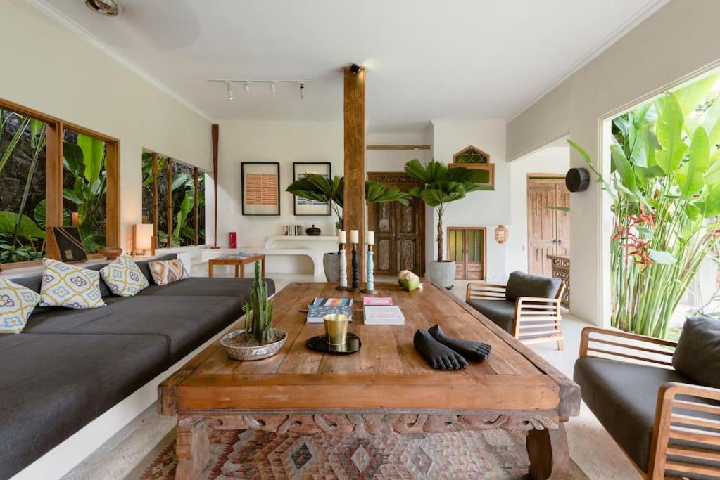 Χώρος καθιστικού στο Tropical Villa Canggu Beach