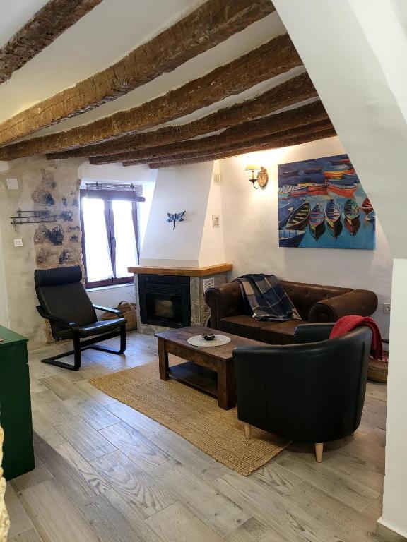 Posezení v ubytování Casa de la Libelula