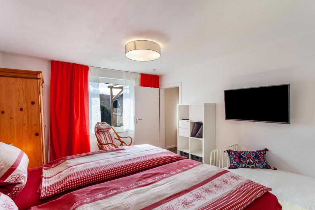 Postel nebo postele na pokoji v ubytování Haus Frigger