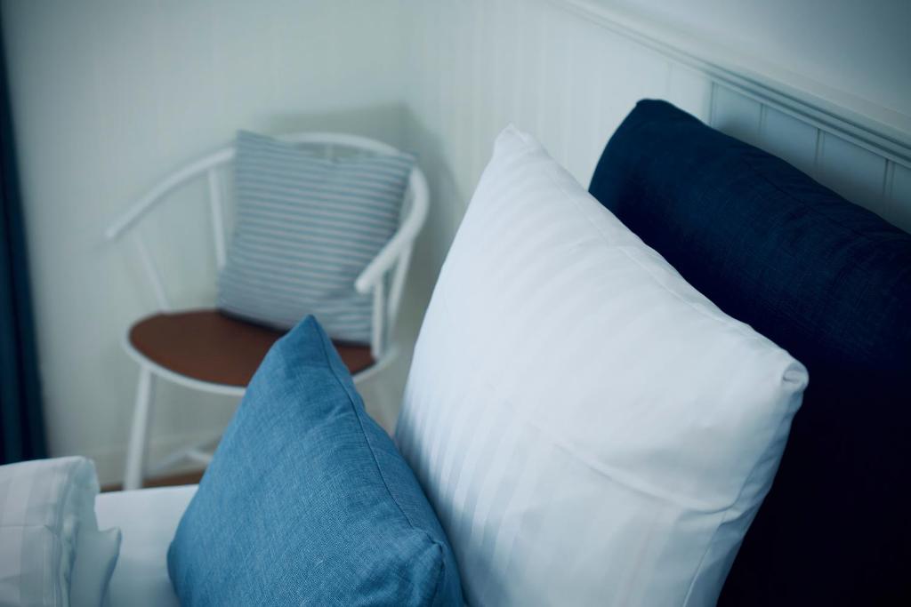 Postel nebo postele na pokoji v ubytování Plesners Badehotel
