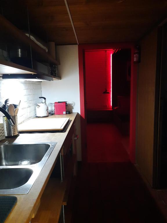 Kuchyň nebo kuchyňský kout v ubytování Solaris