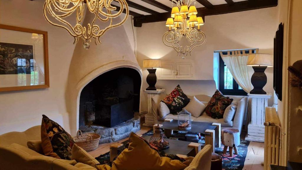 Posezení v ubytování Le château brangoly
