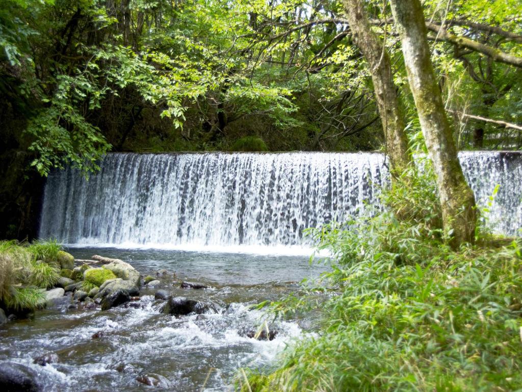 Paesaggio naturale nelle vicinanze del ryokan