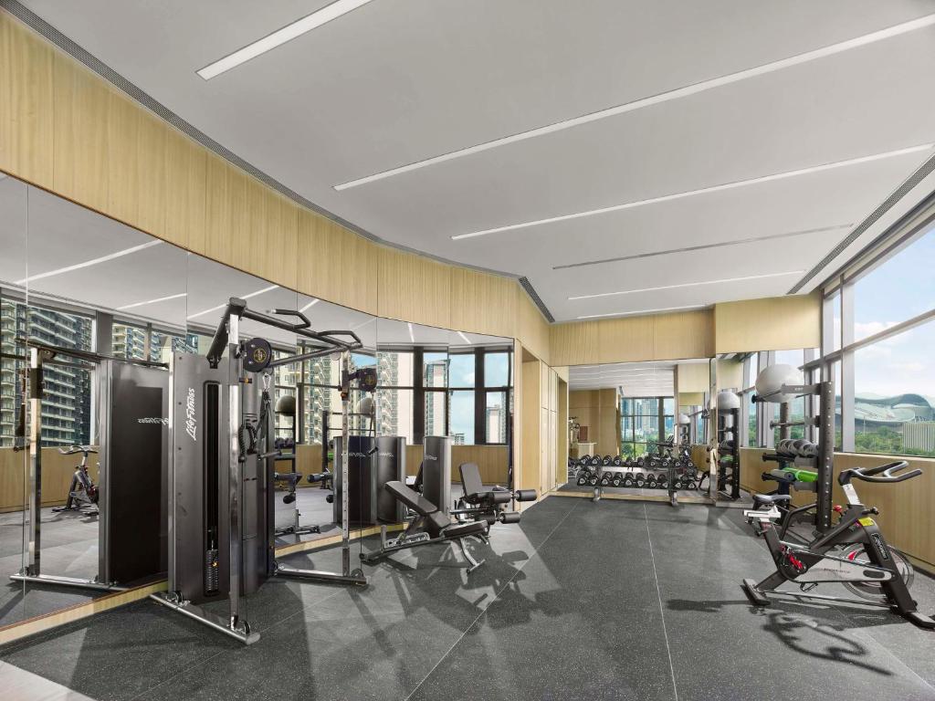 Fitness centrum a/nebo fitness zařízení v ubytování Doubletree By Hilton Nanning Wuxiang