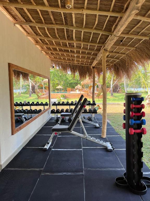 Fitness centrum a/nebo fitness zařízení v ubytování Simply Peace