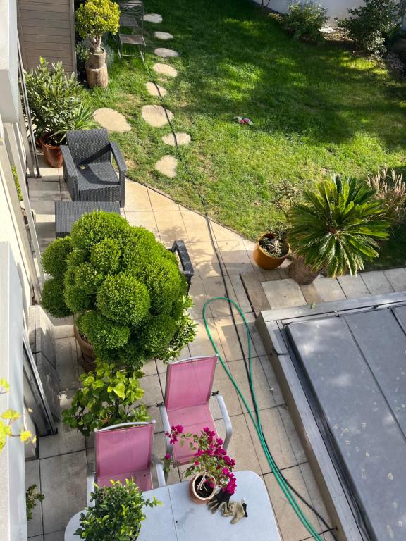 Zahrada ubytování Apartmán s wellness službami