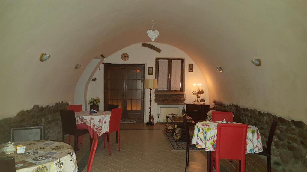 Posezení v ubytování B&B Corte Bezzetti