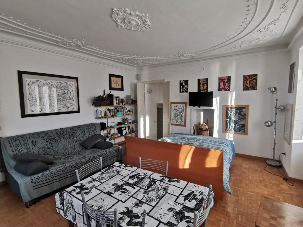 Posezení v ubytování B&B 104