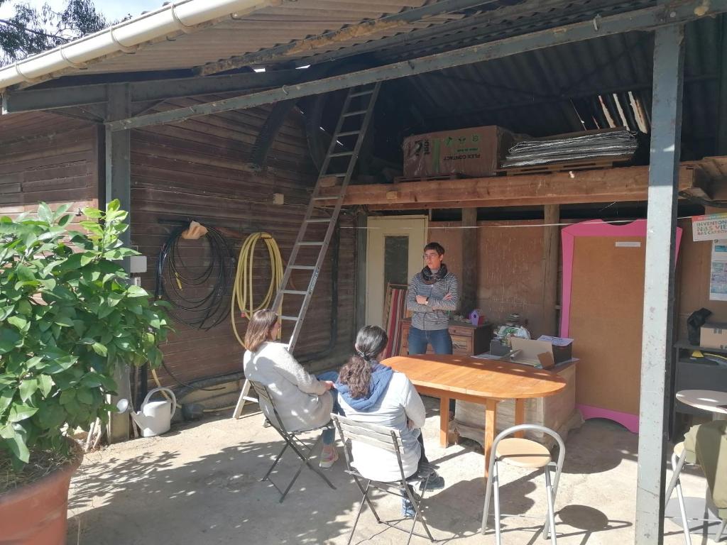 Patio nebo venkovní prostory v ubytování Du Gîte à la Terre