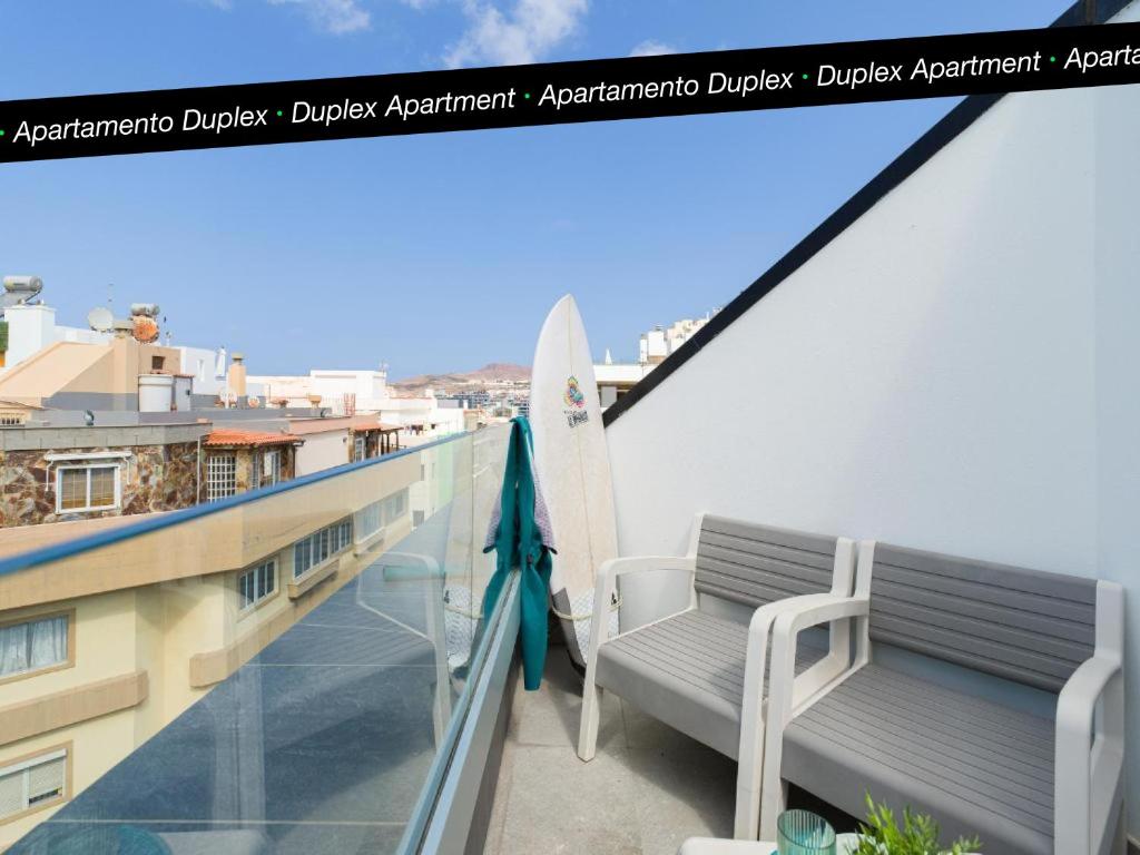 A balcony or terrace at Tusity Yeah Apartments