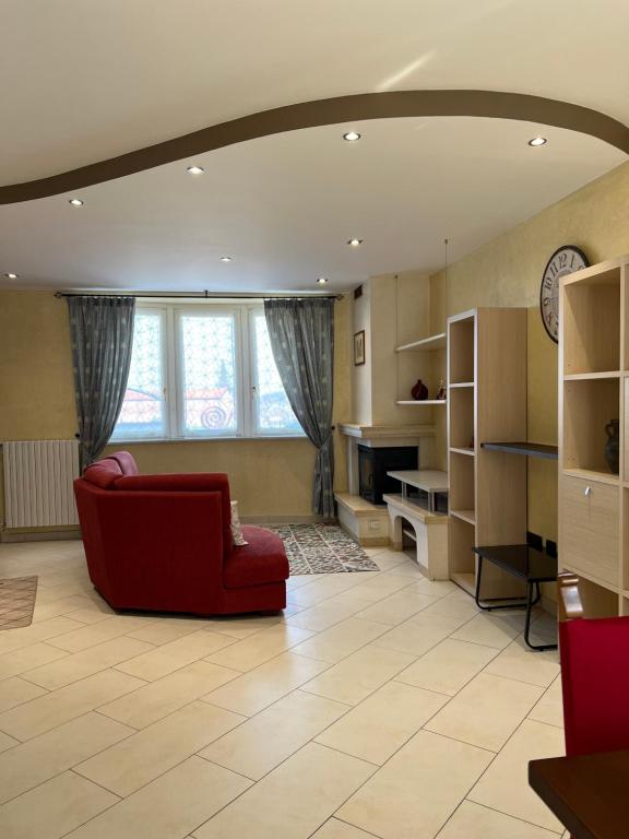 Posezení v ubytování CASA I CEDRI