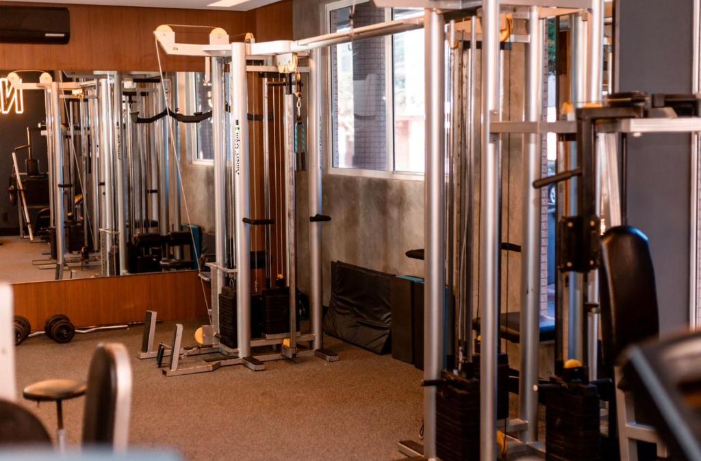 Fitness centrum a/nebo fitness zařízení v ubytování Nayru Hotel