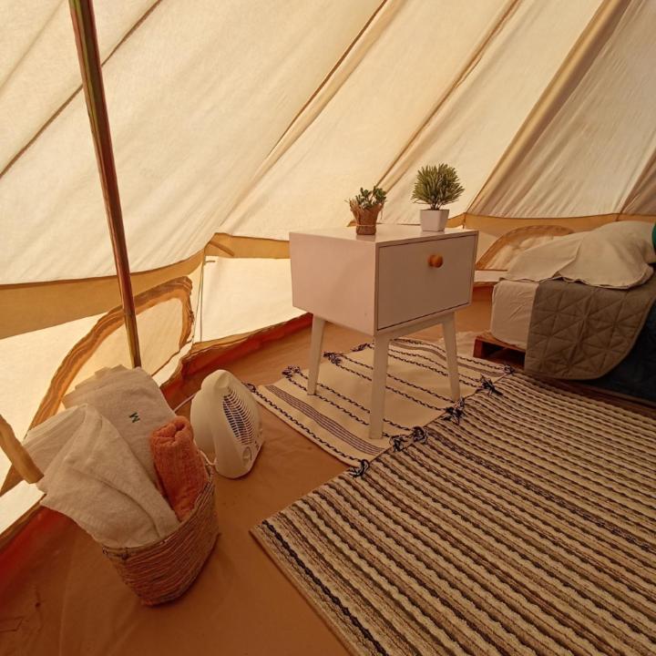 Posezení v ubytování Carpa Glamping