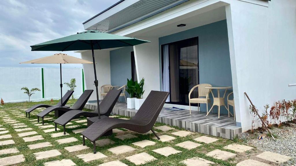 Patio nebo venkovní prostory v ubytování Steffen Resort