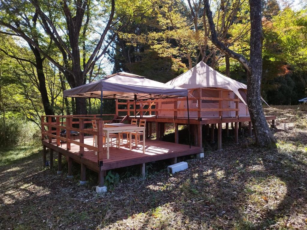 Taman di luar Lantern Garden Nasu Highlands Glamping Site - Camp - Vacation STAY 42056v