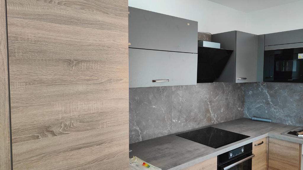 Kuchyň nebo kuchyňský kout v ubytování Apartmány - Vinařství Igor Herzán