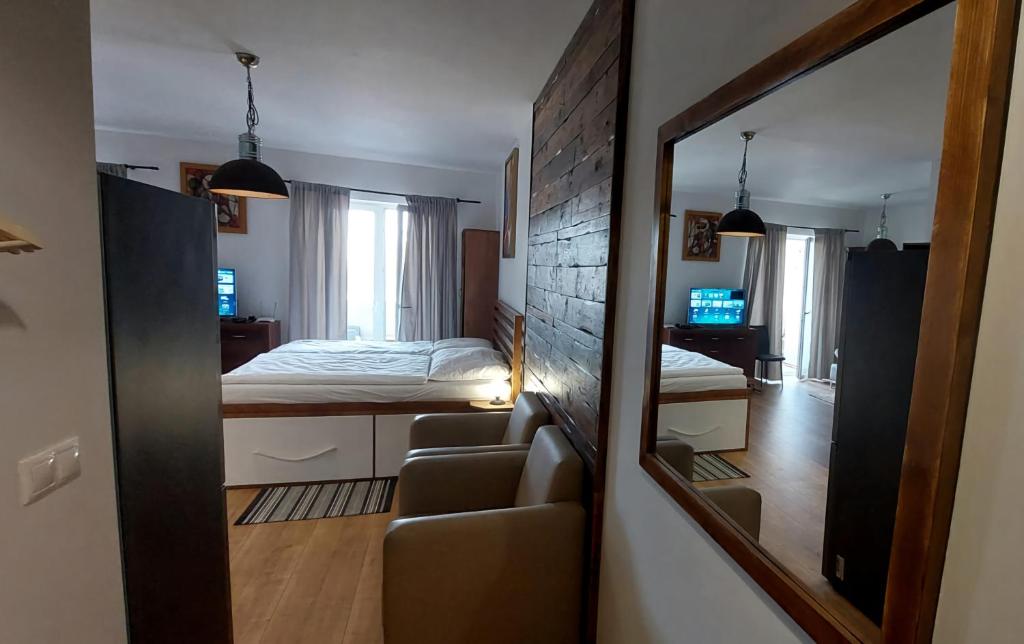 Postel nebo postele na pokoji v ubytování Apartmán Thermalpark Dunajská Streda