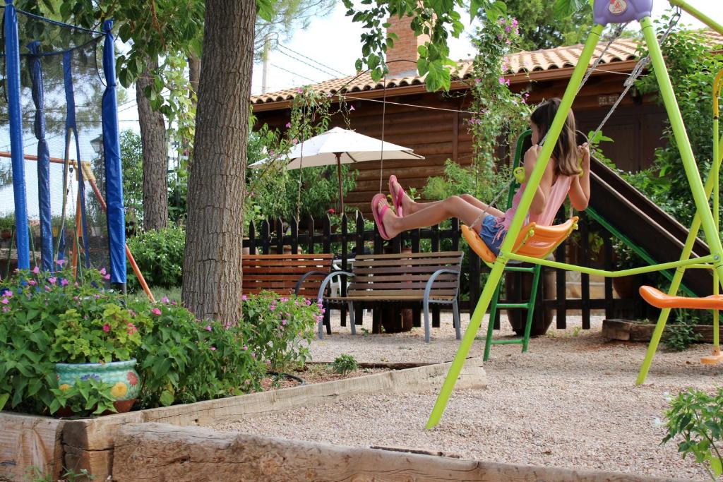 Vonkajšia záhrada v ubytovaní Casas de Madera Los Molinos
