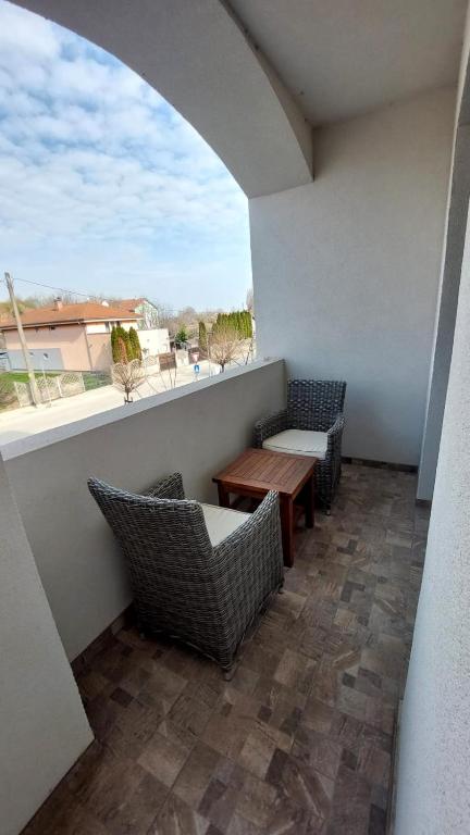 Balkón nebo terasa v ubytování Apartmán Thermalpark Dunajská Streda