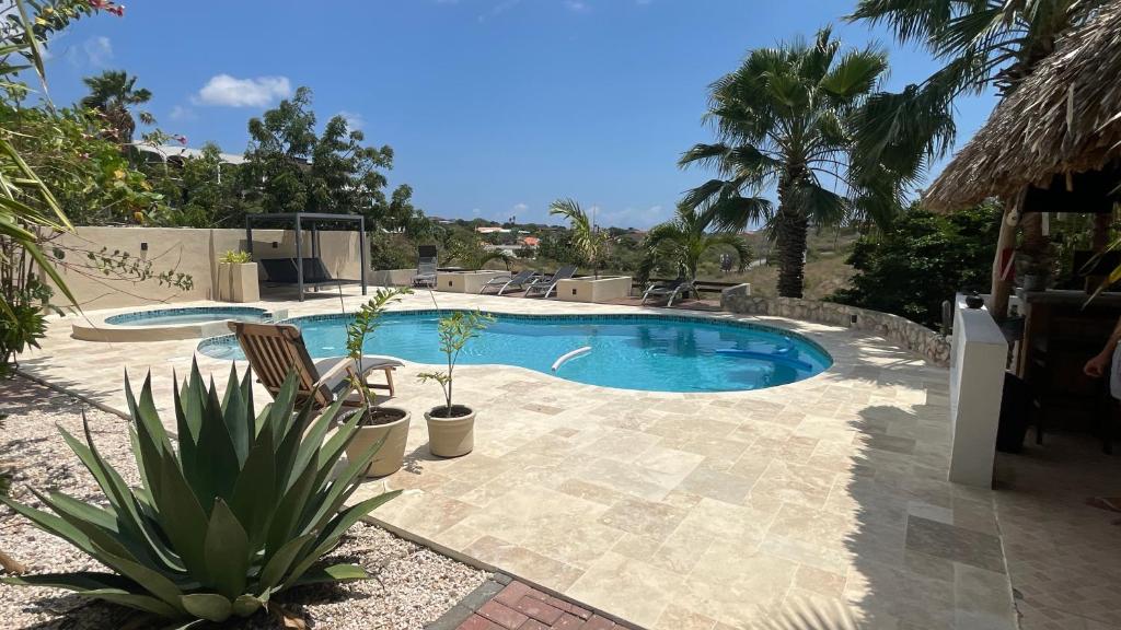 Bazén v ubytování PUUR! Appartementen Curaçao nebo v jeho okolí