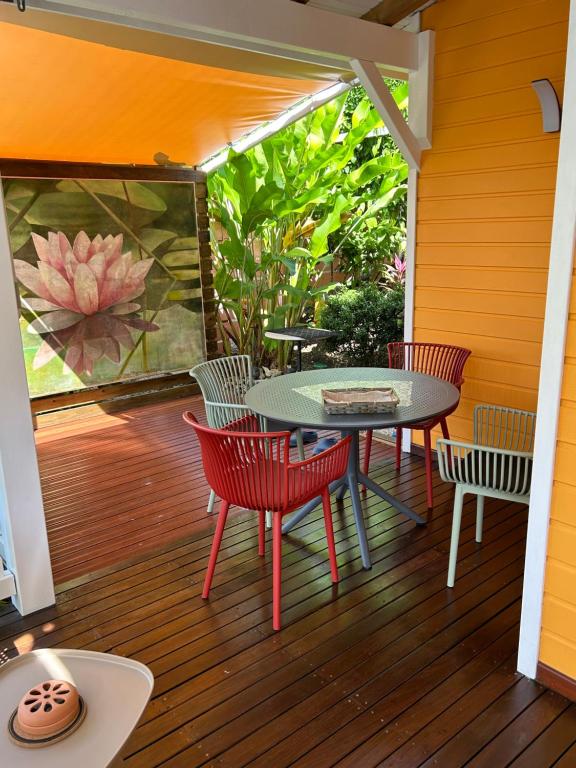 Zahrada ubytování L'escale Tropicale