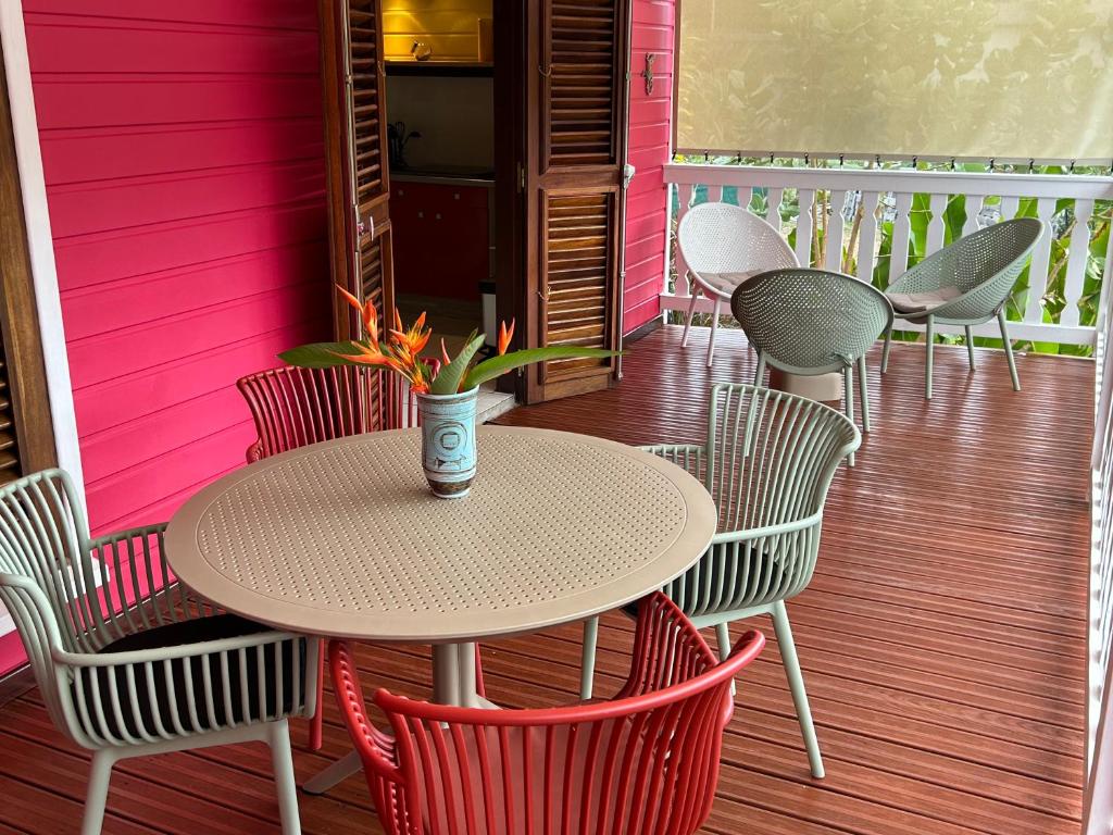 Restaurace v ubytování L'escale Tropicale