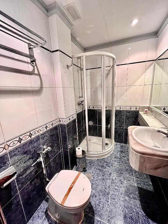 Koupelna v ubytování Hotel Castellano I