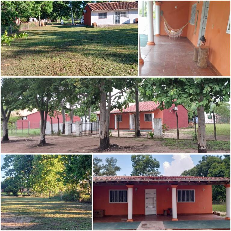 eine Gruppe von vier Bildern eines Hauses in der Unterkunft Costa Florida in Villa Florida
