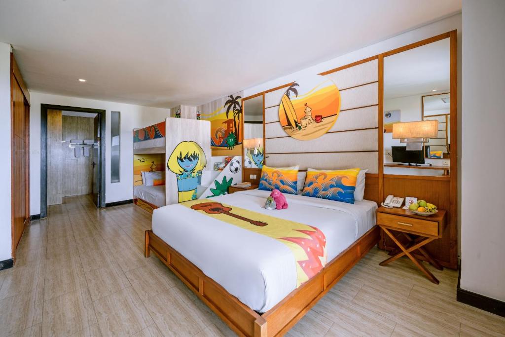 Postel nebo postele na pokoji v ubytování Lv8 Resort Hotel