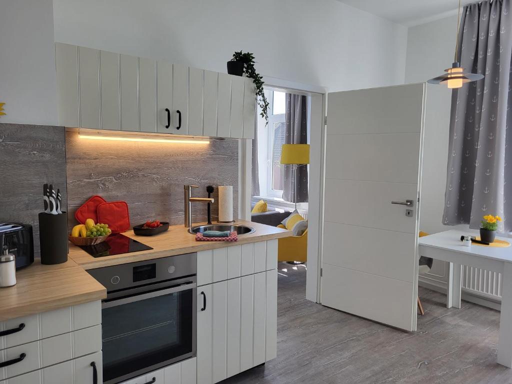 Kuchyň nebo kuchyňský kout v ubytování Haus Mira
