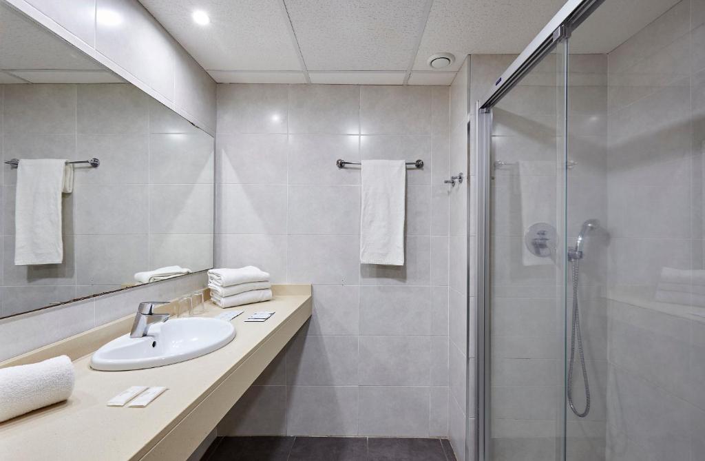 A bathroom at Hotel Samba