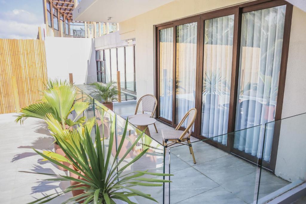 Balkón nebo terasa v ubytování Mandarin Nest Boracay