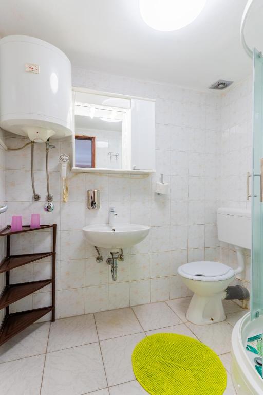 Koupelna v ubytování Guesthouse Romana