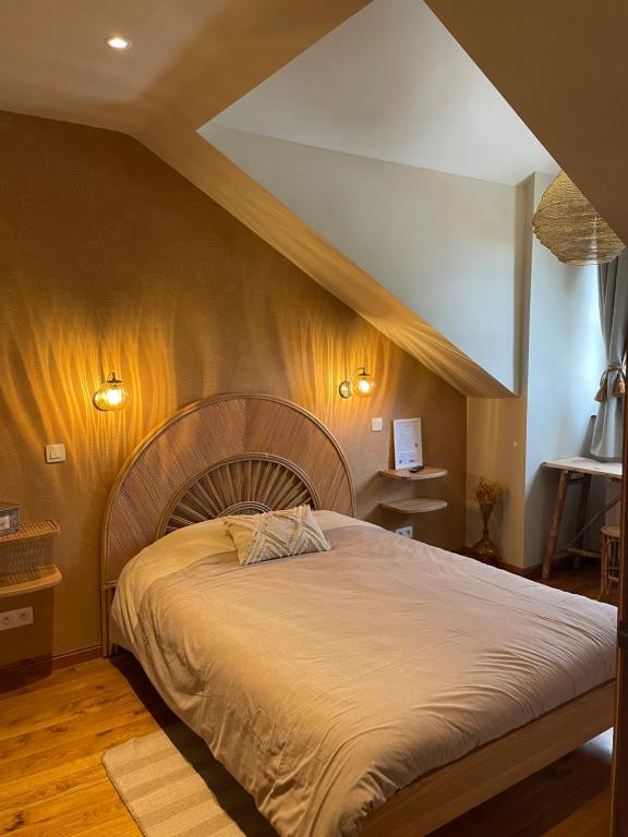 Postel nebo postele na pokoji v ubytování La Ferme Des Eglantines