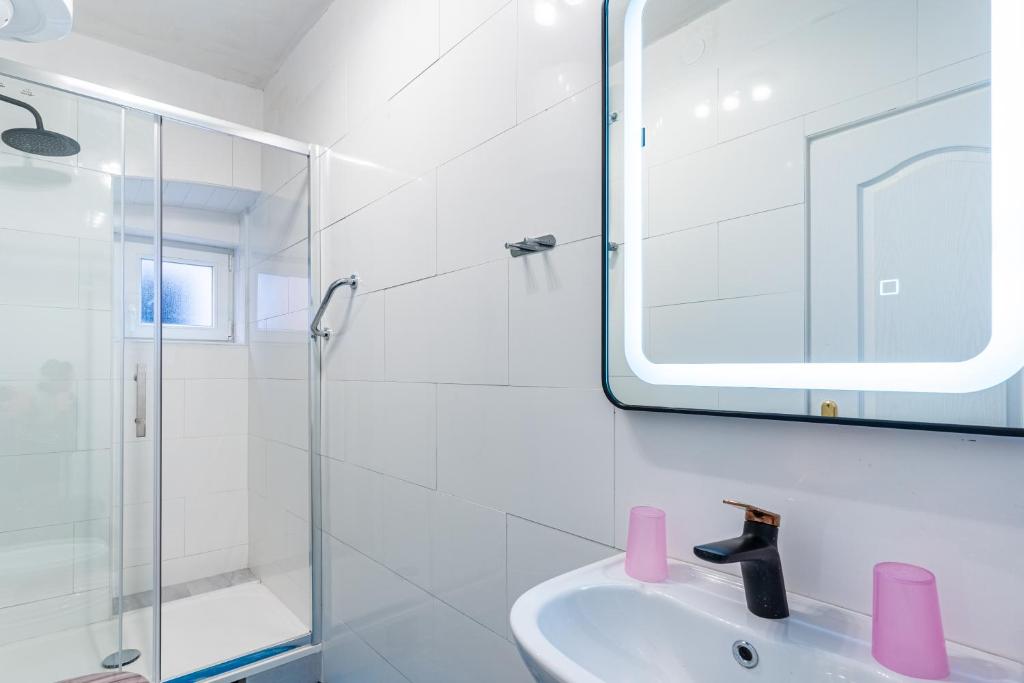 Koupelna v ubytování Guesthouse Romana