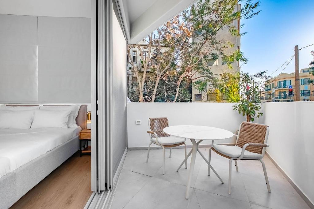 Postel nebo postele na pokoji v ubytování KG4 LUX Apartments