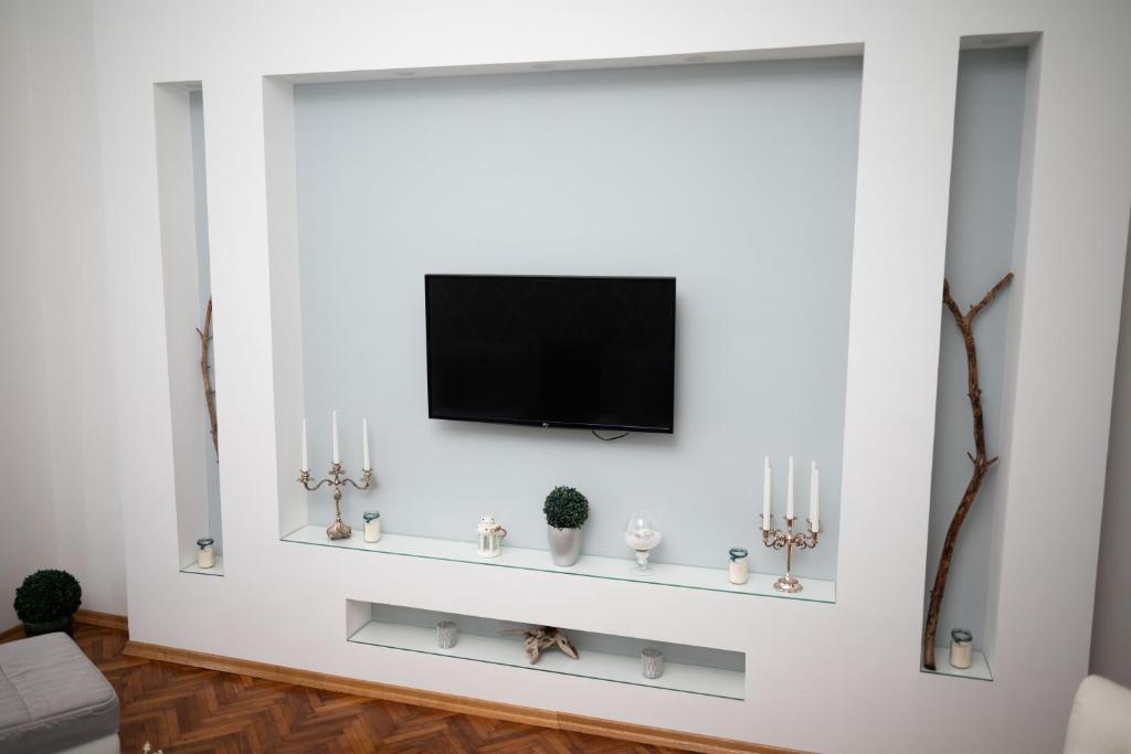 TV a/nebo společenská místnost v ubytování Apartment Primula