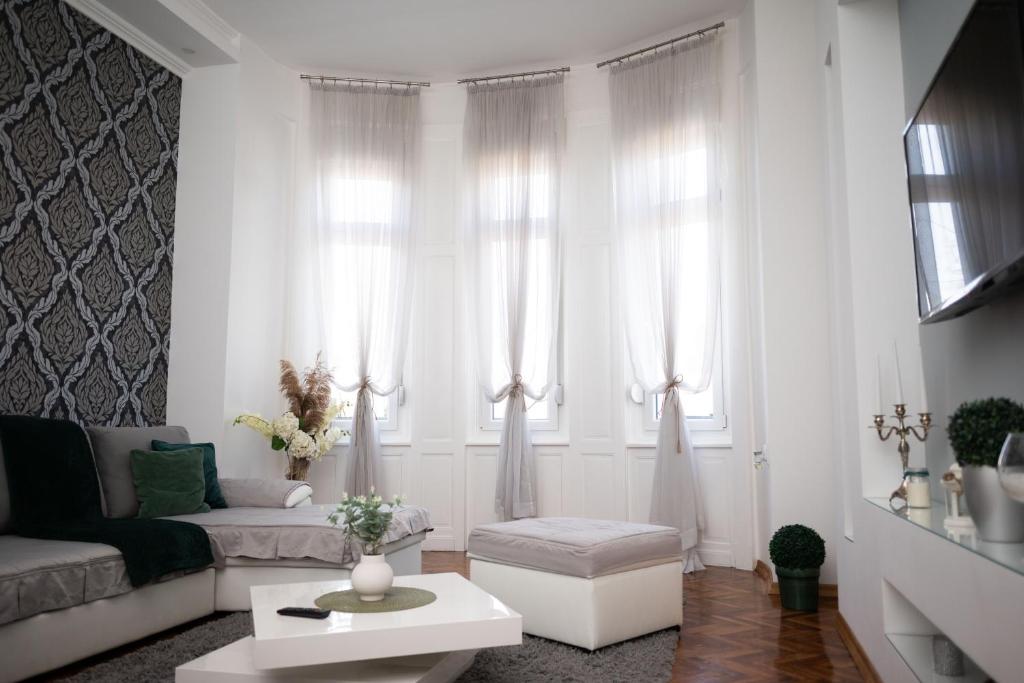 Posezení v ubytování Apartment Primula