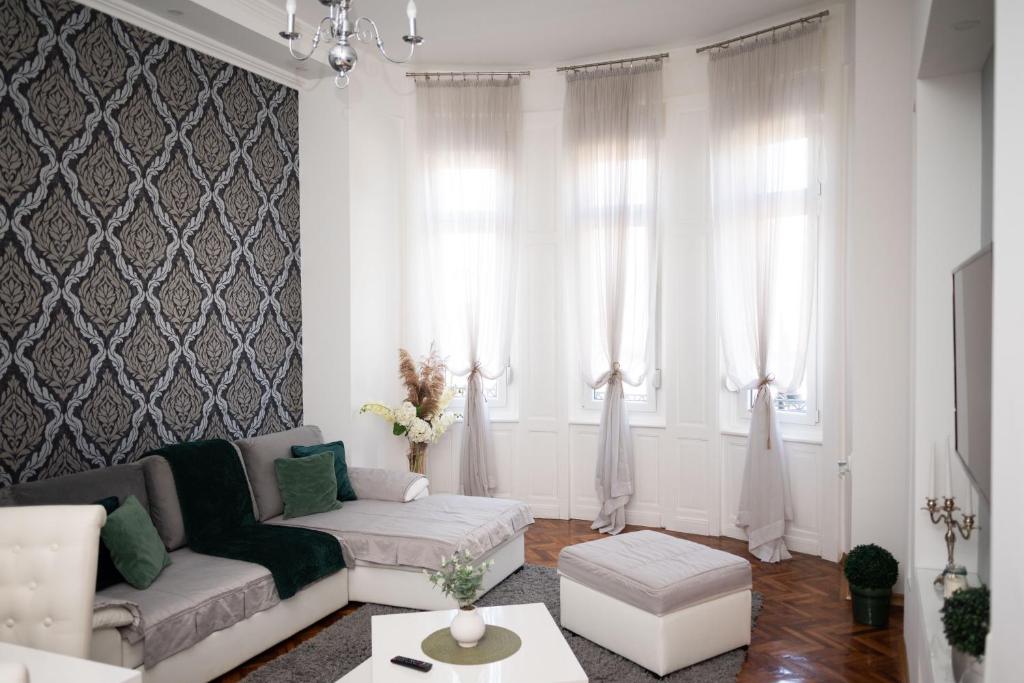 Posezení v ubytování Apartment Primula