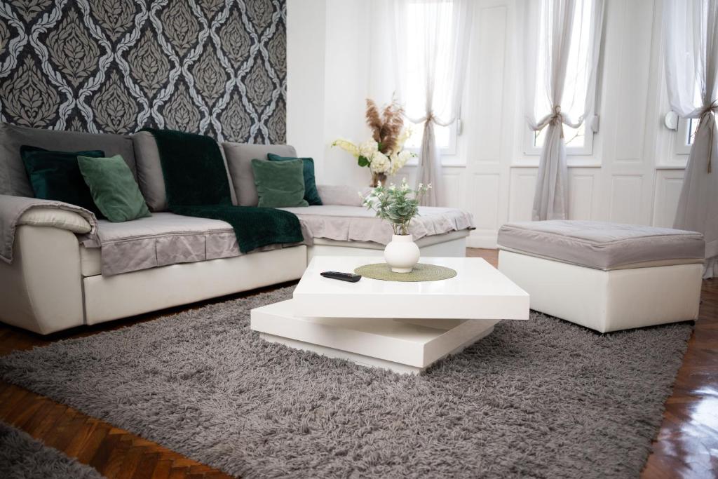 Posezení v ubytování Apartment Primula