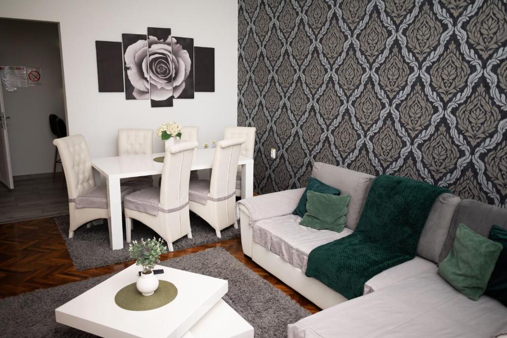 Posezení v ubytování Apartment Primula